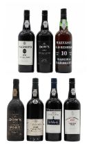 A selection of Vintage Port and Madeira to include Dow's, 1977 and six various others