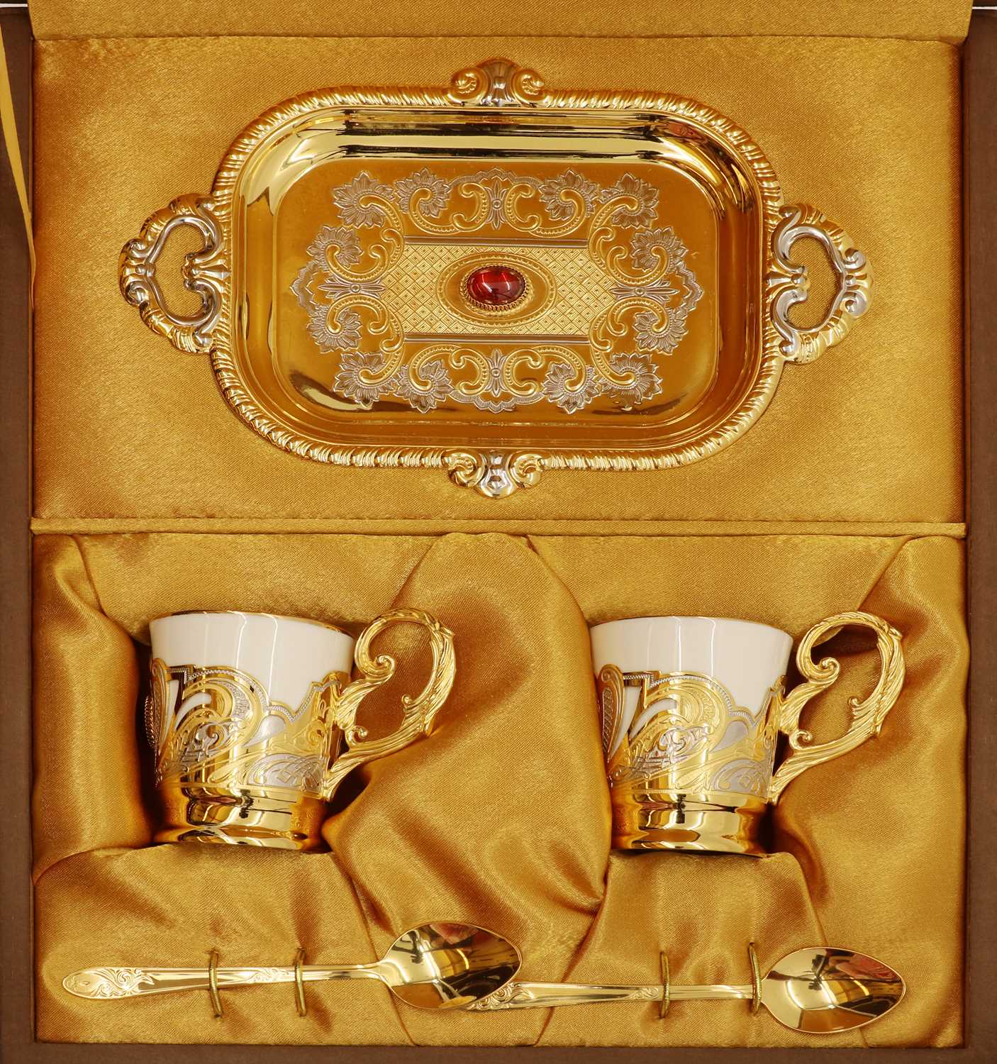 A cased Imperial Porcelain tea service, - Image 7 of 9