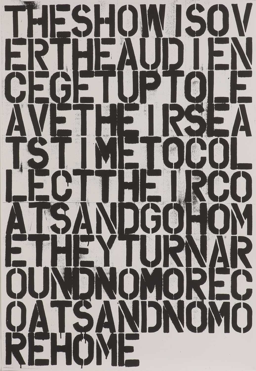 Christopher Wool (American, b.1955)