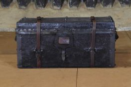 A leather travel case,