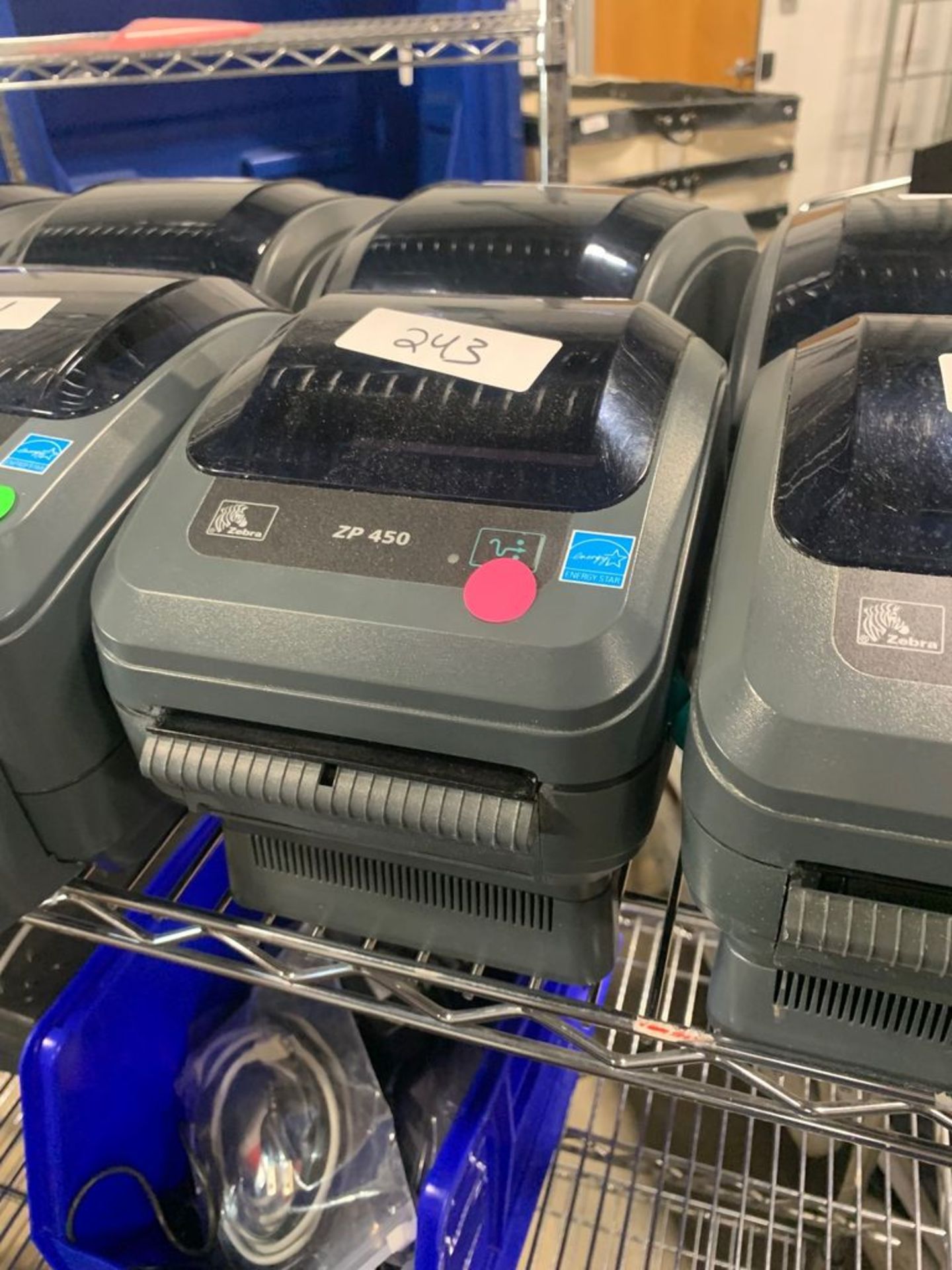 ZEBRA TECHNOLOGIES GX430T LABEL PRINTER LOT 243