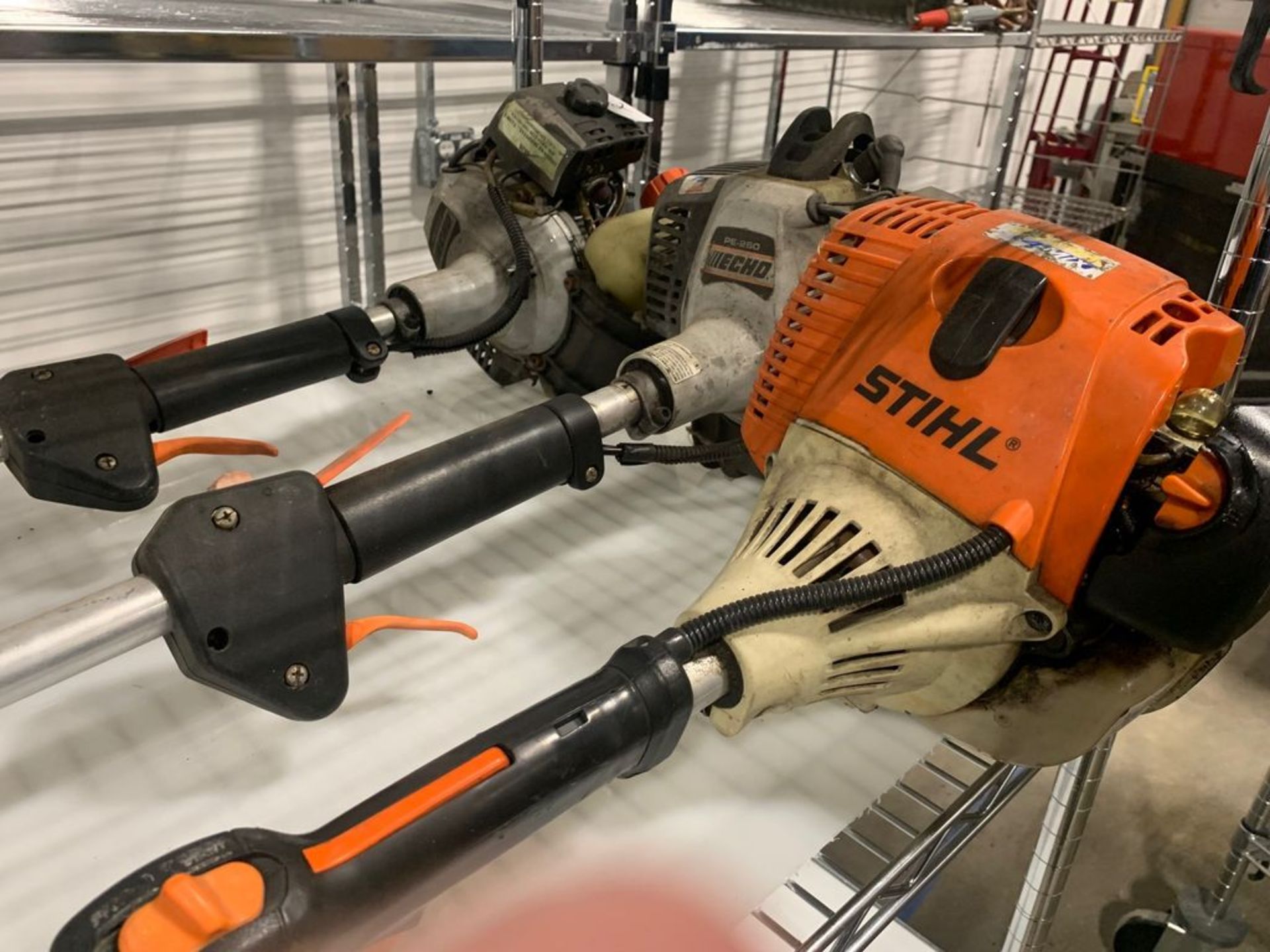 STIHL (3) ITEMS, STIHL HL-100 WEED TRIMMER, (2) ECHO PE-260 WEED WACKERS, LOT 122