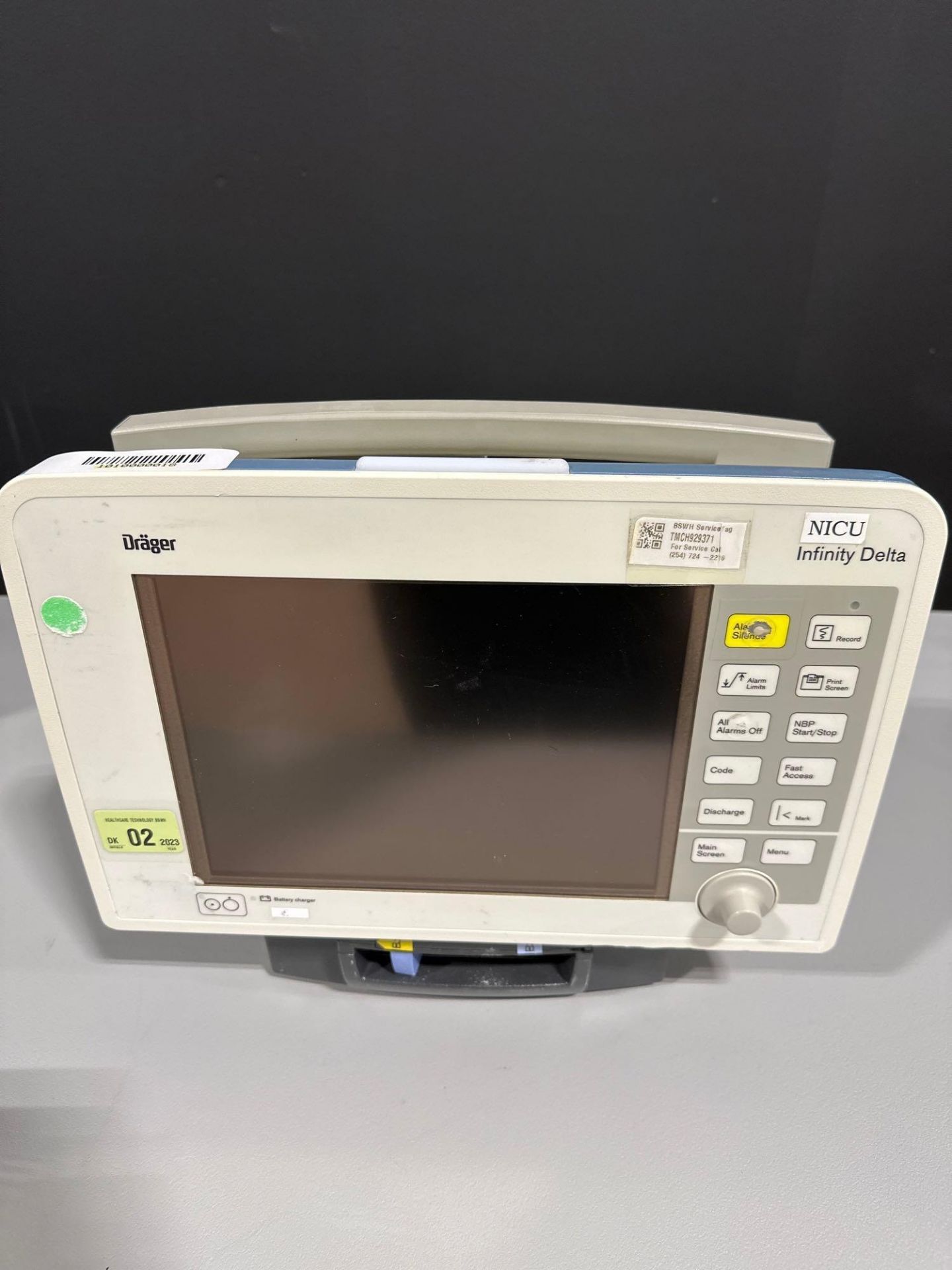 DRAGER INFINITY DELTA PATIENT MONITOR - Image 2 of 6