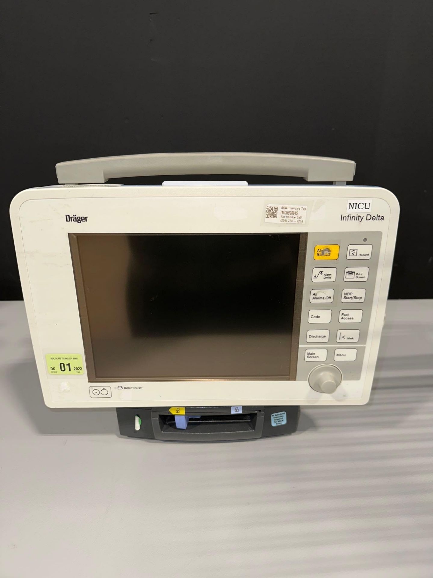 DRAGER INFINITY DELTA PATIENT MONITOR - Image 2 of 6