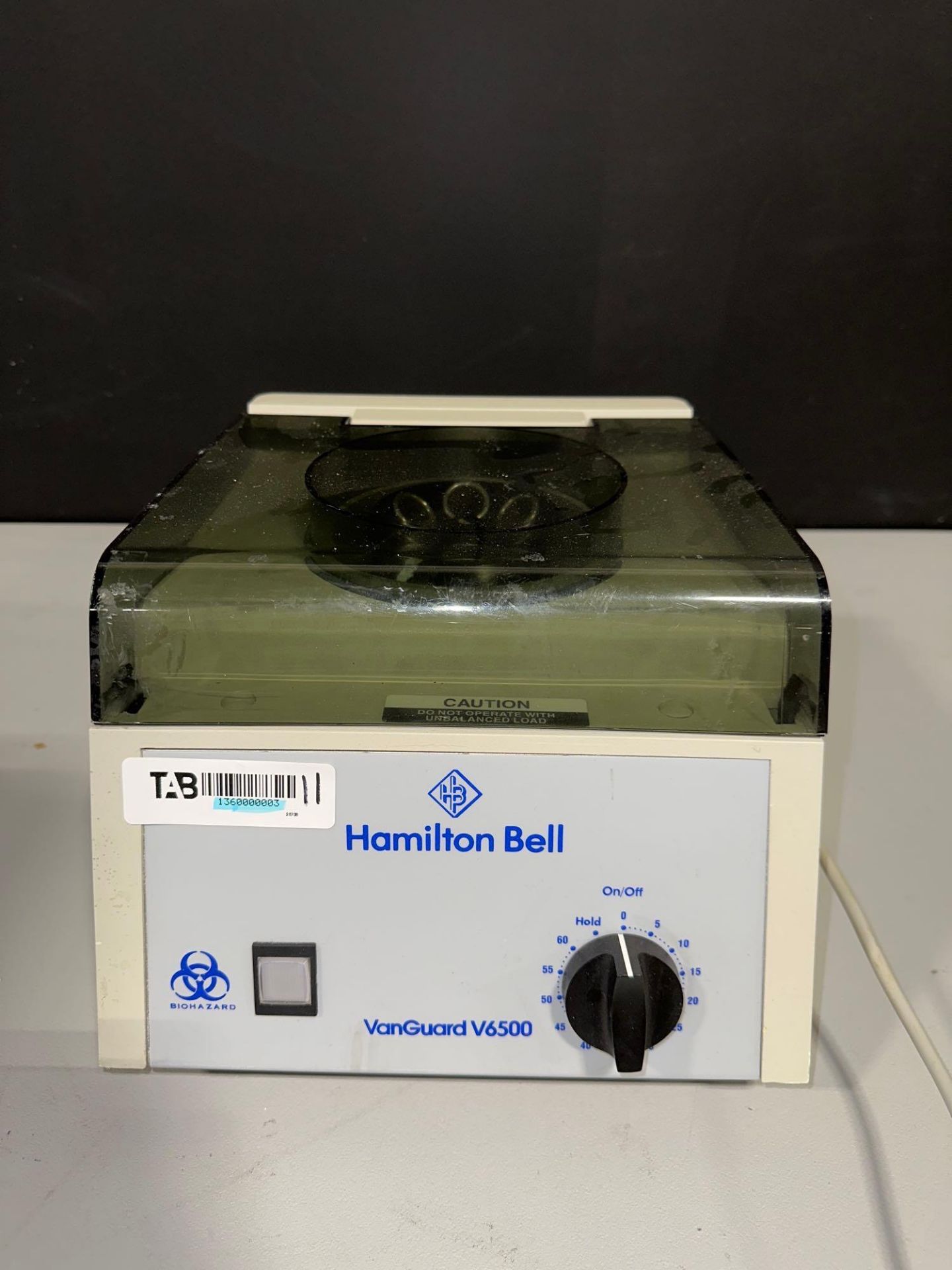 HAMILTON BELL VANGUARD V6500 CENTRIFUGE