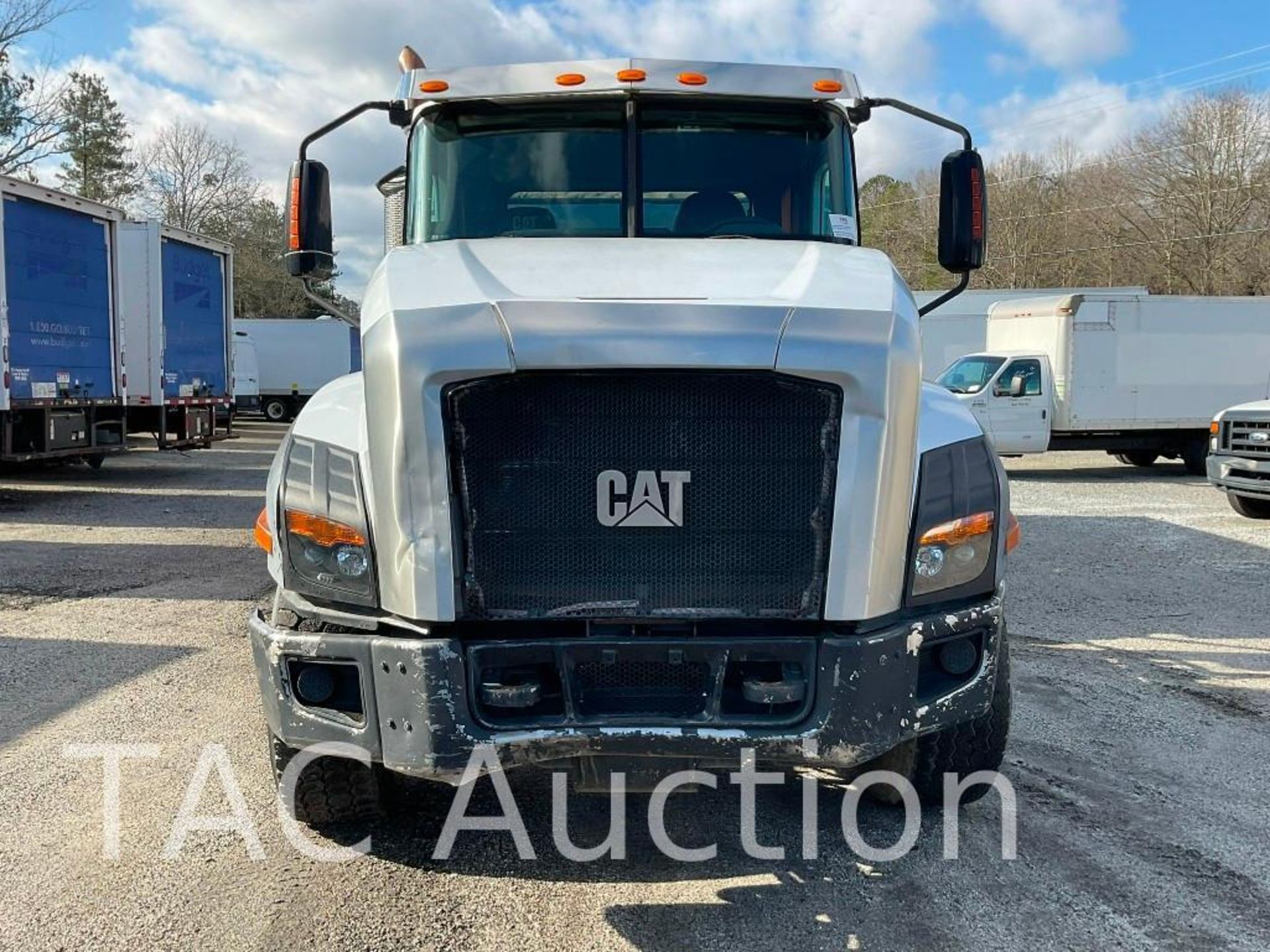 2012 CAT CT660S Roll-Off Truck W/ 20yd Dumpster - Image 8 of 74