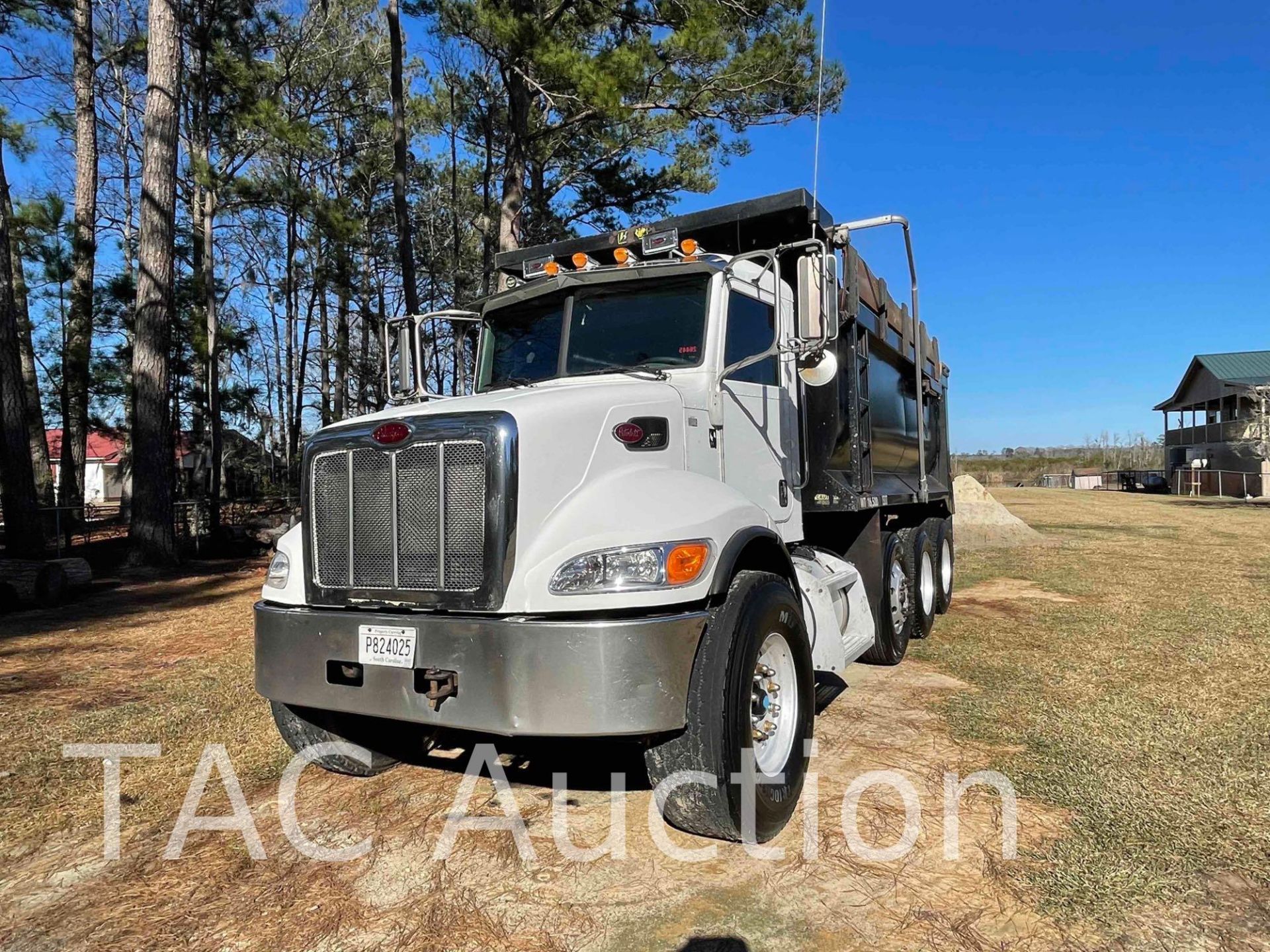 2013 Peterbilt 348 Tri Axle Dump Truck