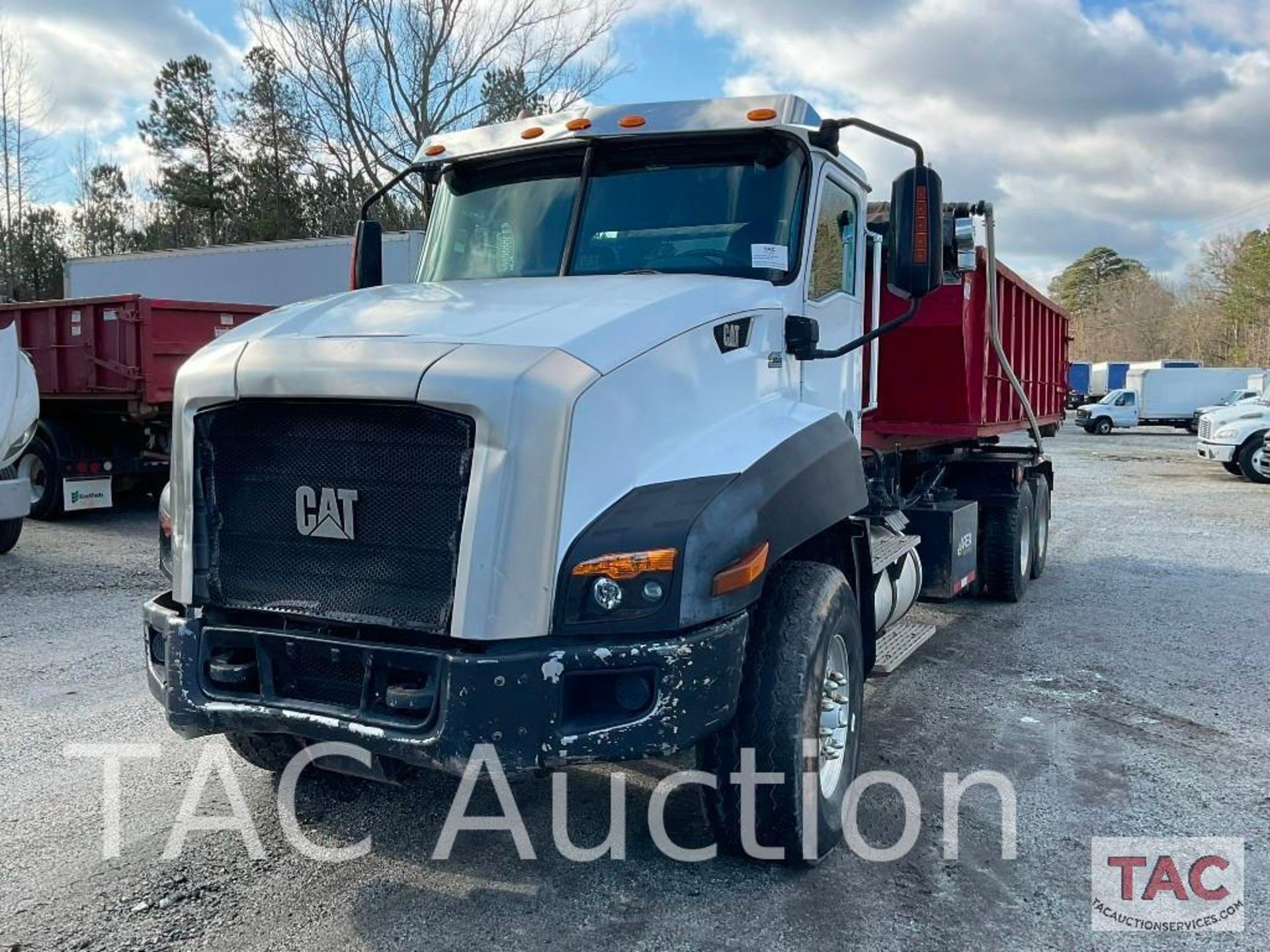 2012 CAT CT660S Roll-Off Truck W/ 20yd Dumpster - Image 14 of 148