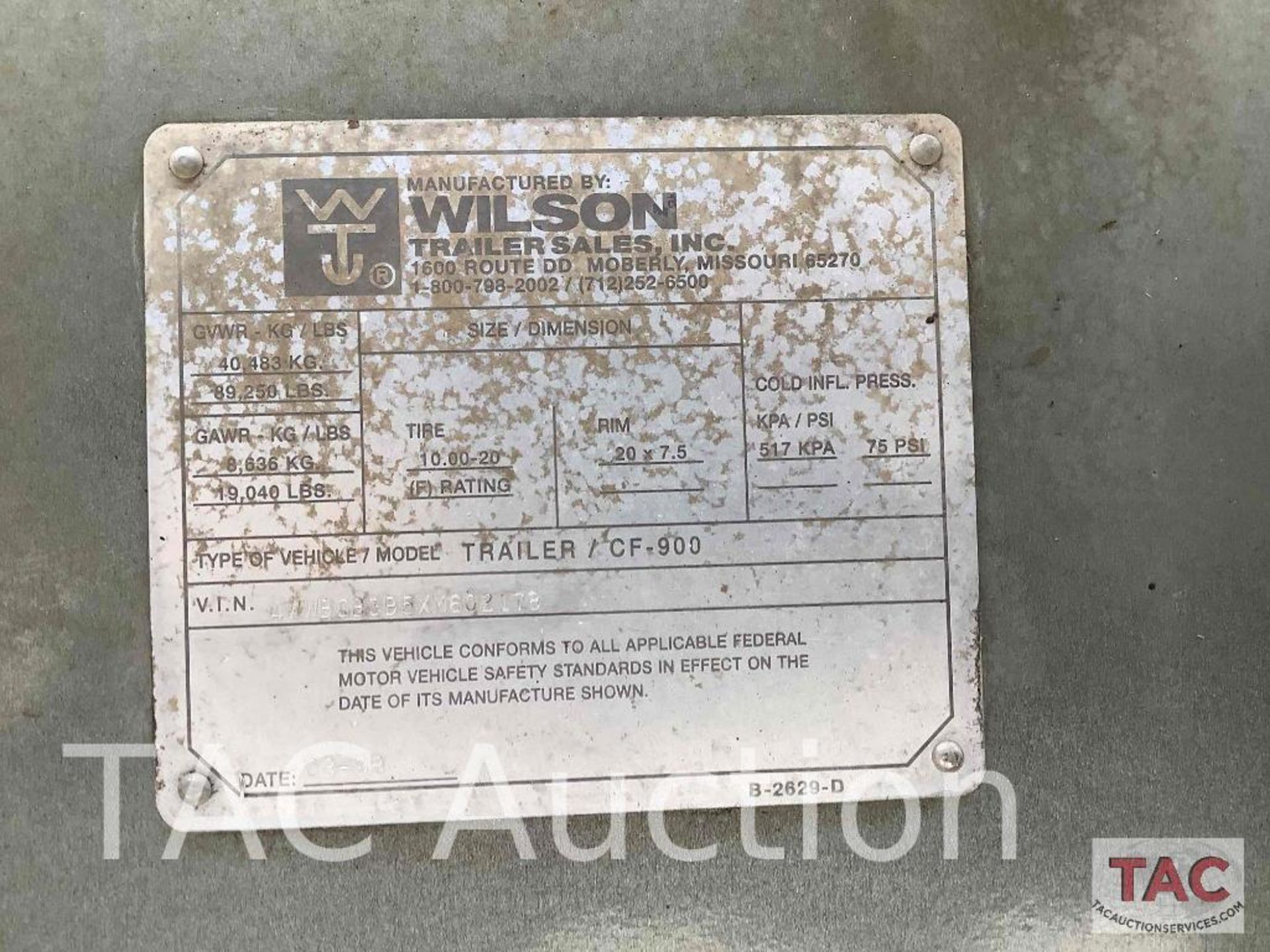 1999 Wilson CF900 46ft Flatbed Trailer W/ Forklift Package - Image 50 of 52