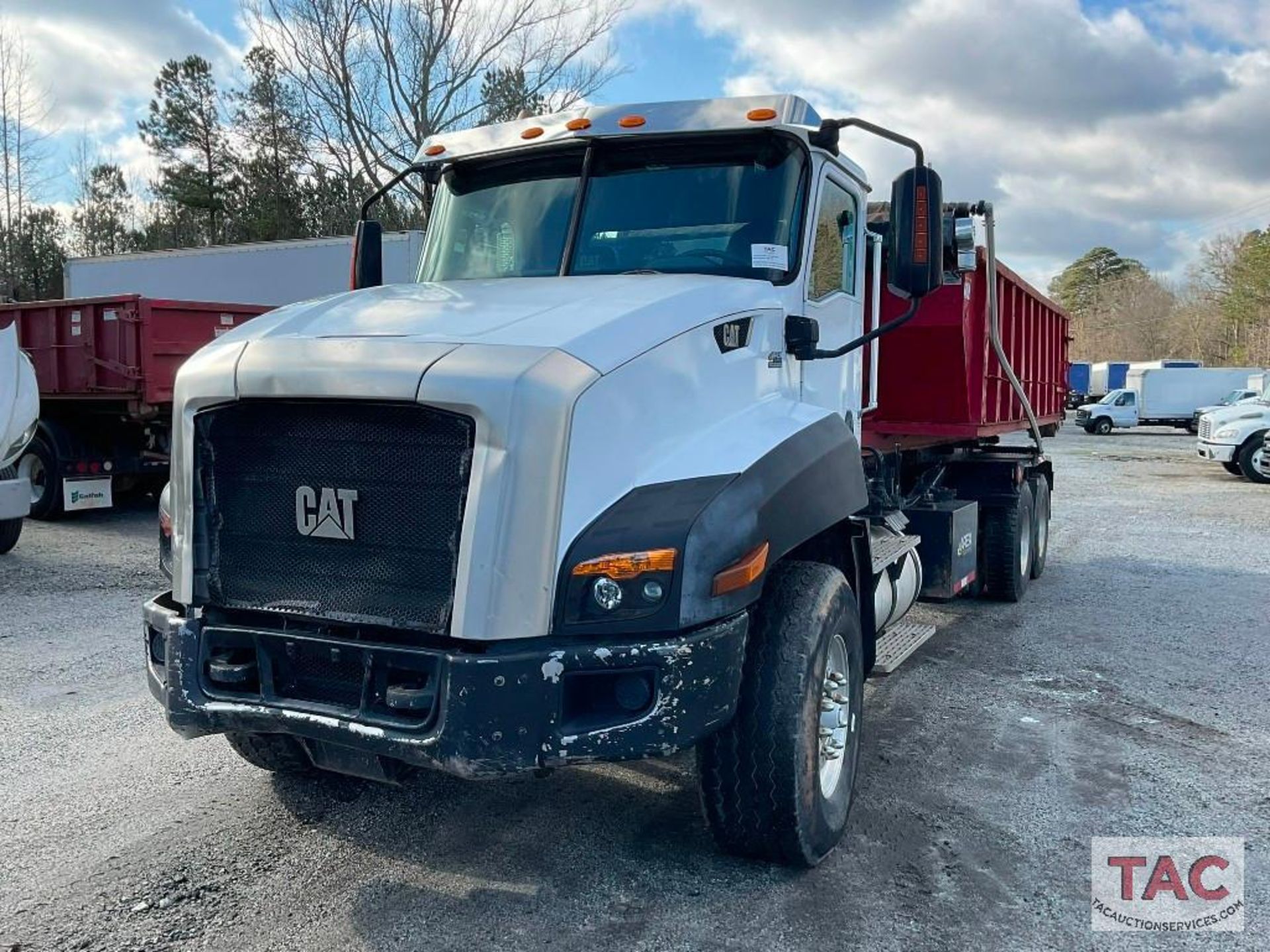 2012 CAT CT660S Roll-Off Truck W/ 20yd Dumpster - Image 13 of 148