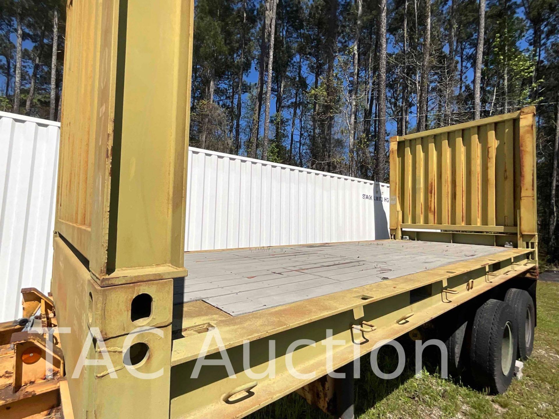 20ft Flat Trailer Bed W/ Folding Ends - Image 4 of 13