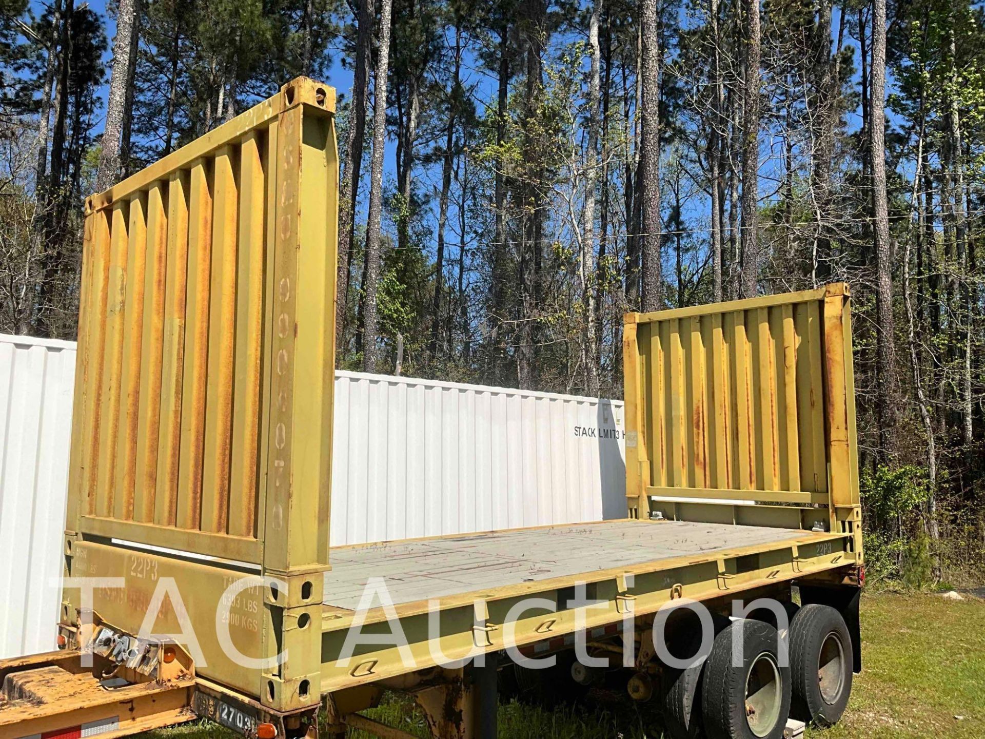 20ft Flat Trailer Bed W/ Folding Ends