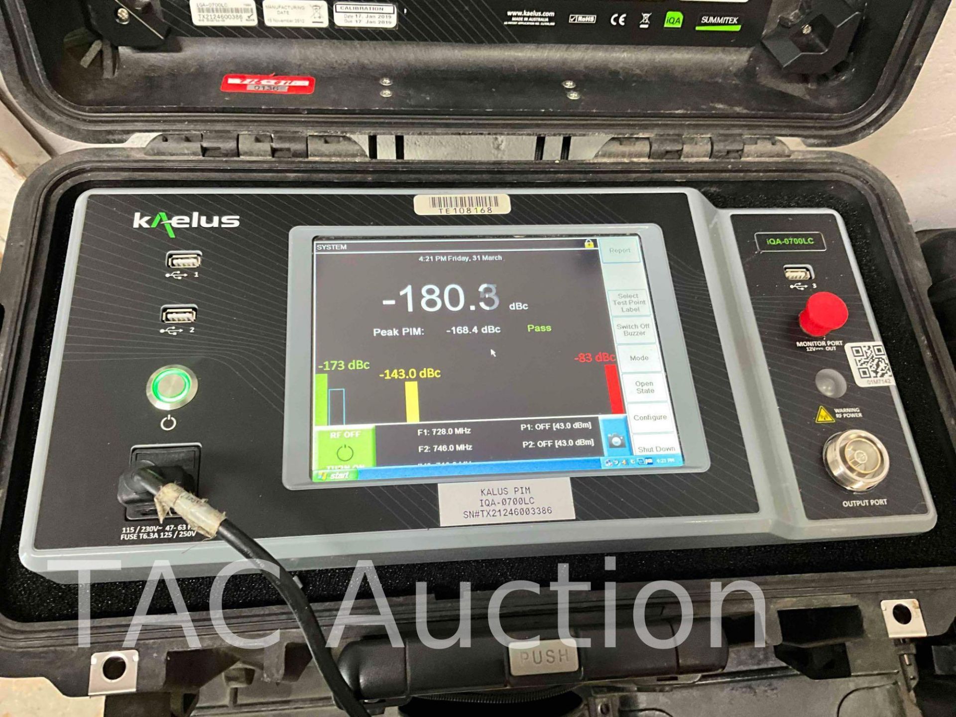 Kaelus IQA-0700LC PIM Analyzer Test Equipment