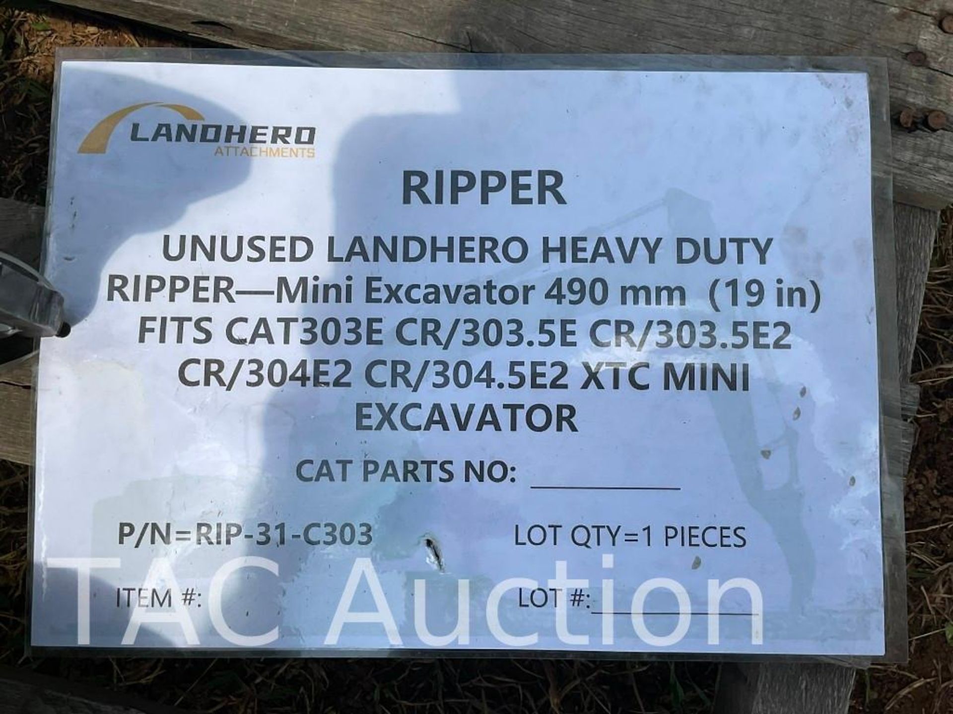 New 2023 Landhero 19in Mini Excavator Ripper - Image 4 of 5