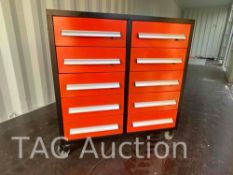 New Heavy Duty (10) Drawer Rolling Tool Cart