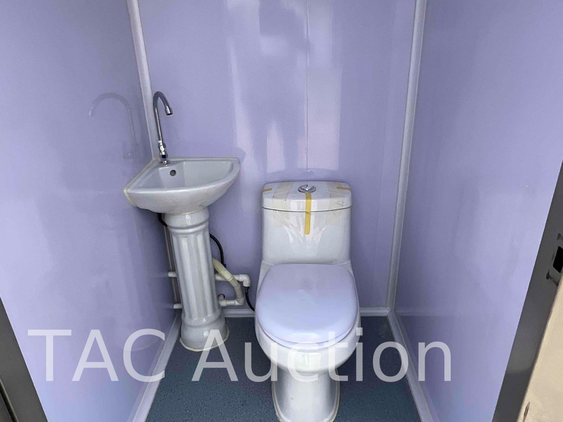 New Double Stall Unisex Porta Potty W/ Sink - Image 15 of 20