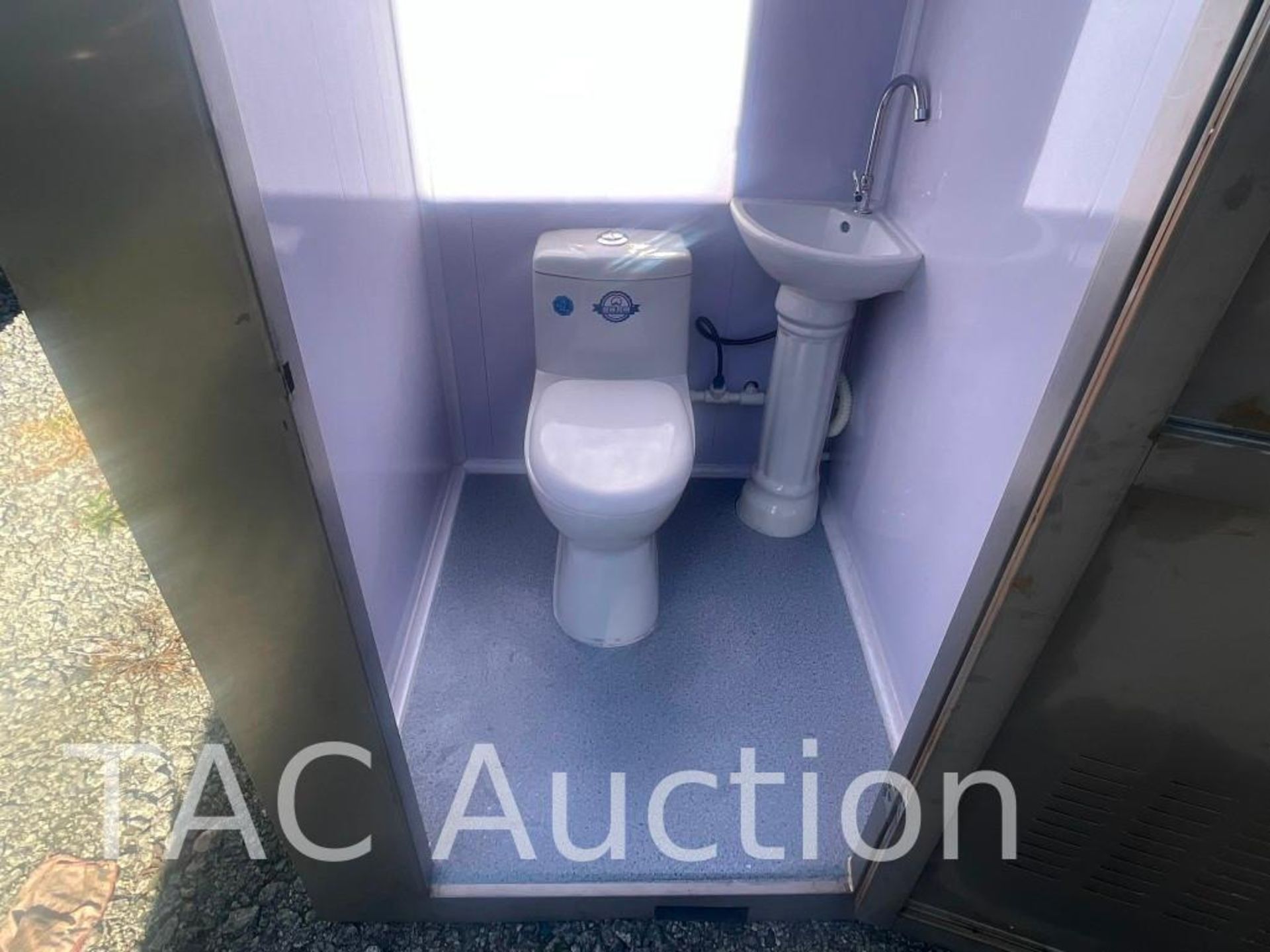 New Double Stall Unisex Porta Potty W/ Sink - Image 17 of 19