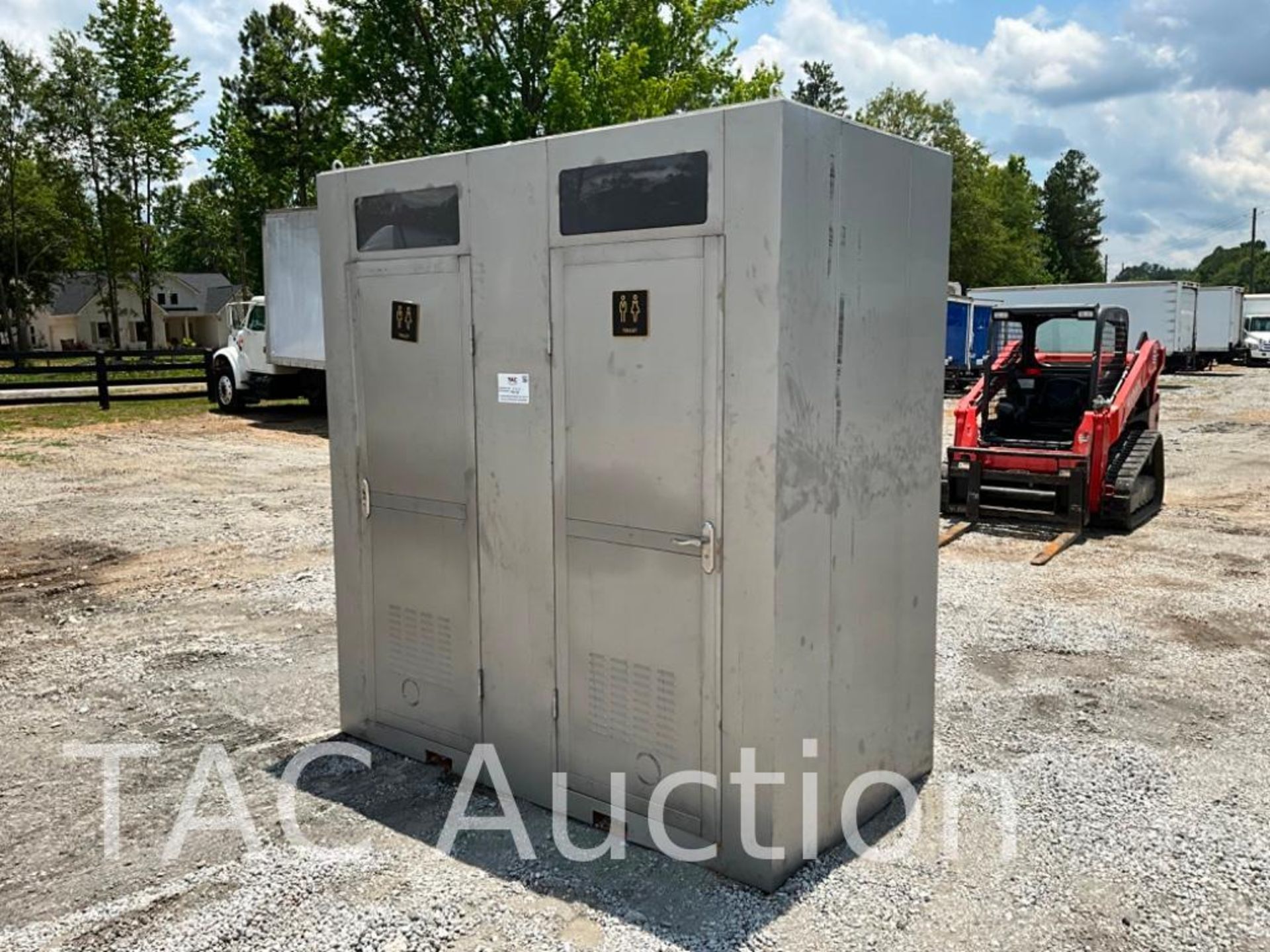 New Double Stall Unisex Porta Potty W/ Sink