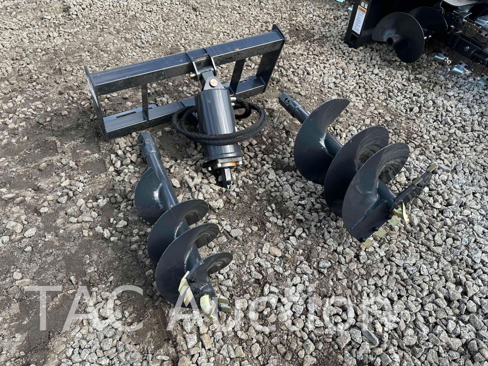 New 2023 Wolverine Skid Steer Auger Drive and (2) Bit Attachments