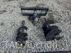 New 2023 Wolverine Skid Steer Auger Drive and (2) Bit Attachments