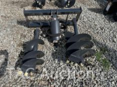 New 2023 Wolverine Skid Steer Auger Drive and (2) Bit Attachments