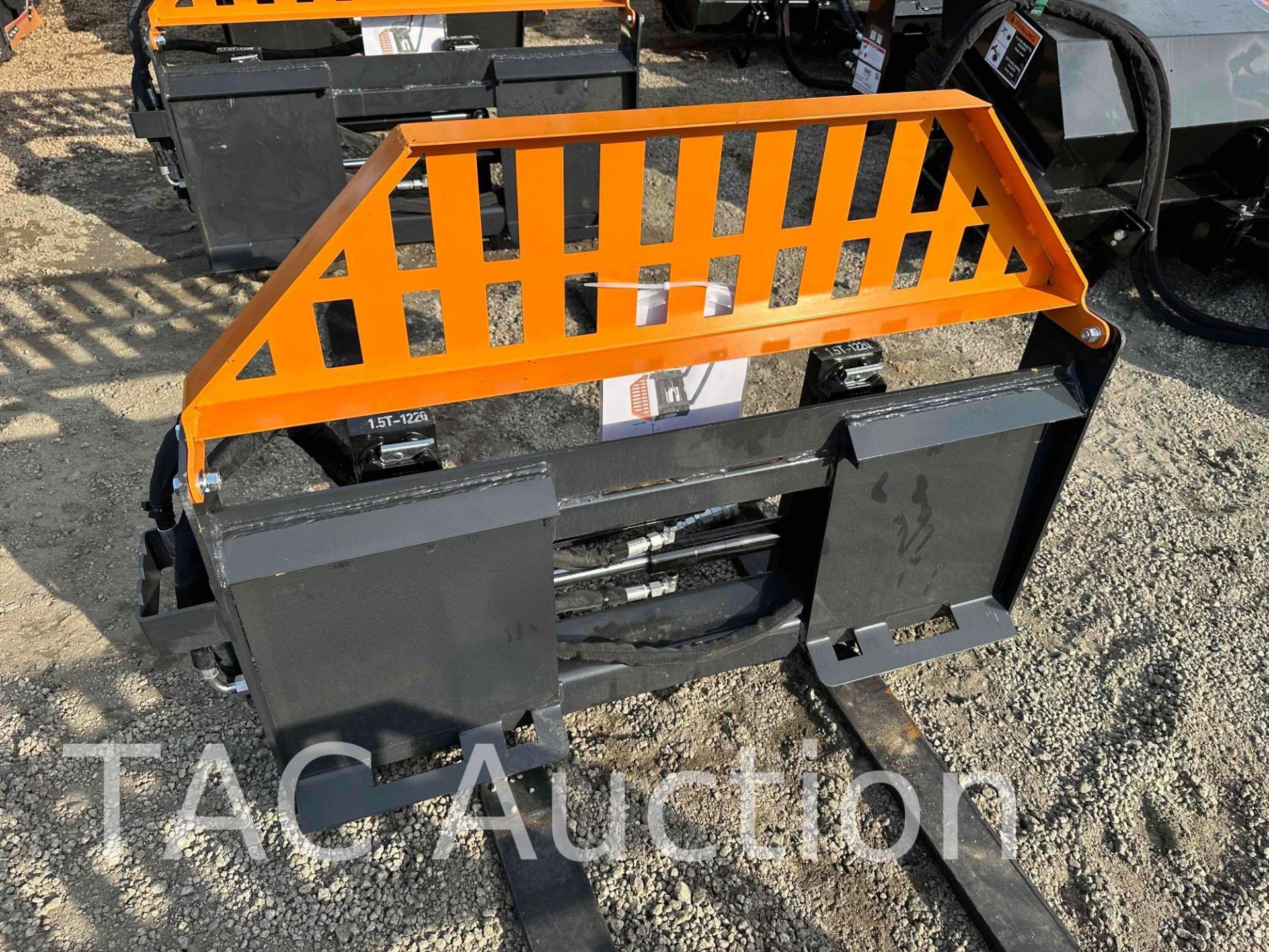 New 2023 Wolverine Skid Steer Hydraulic Adjustable Forks Attachment - Image 2 of 4