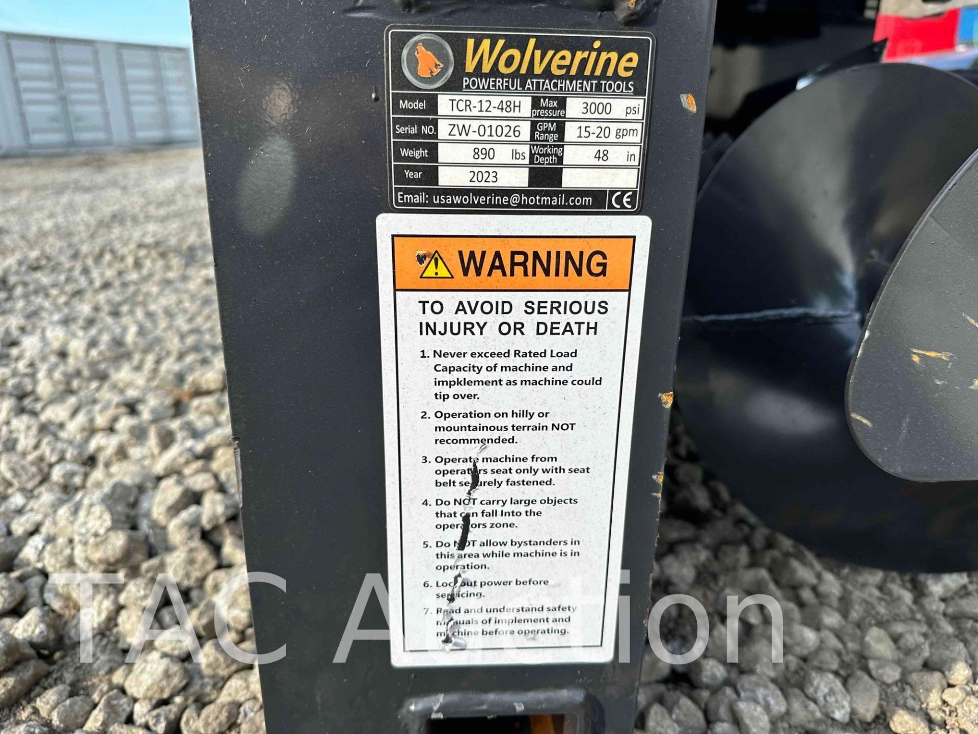 New 2023 Wolverine Skid Steer Trencher Attachment - Image 6 of 6