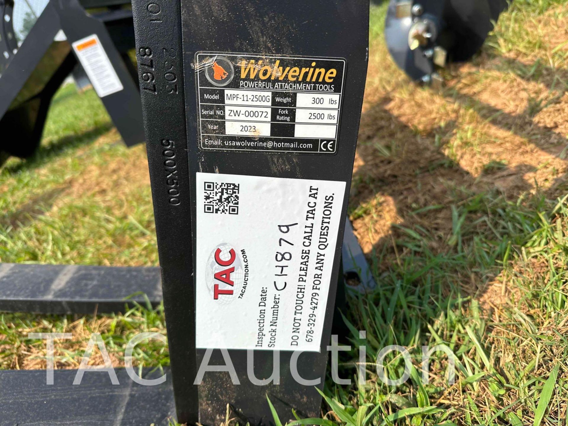 New 2023 Wolverine Mini Skid Steer Pallet Fork Attachment - Image 4 of 4