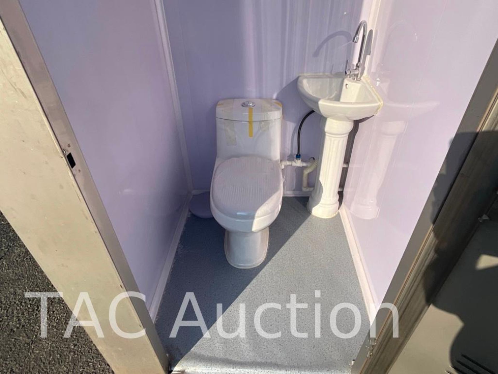 New Double Stall Unisex Porta Potty W/ Sink - Image 9 of 13