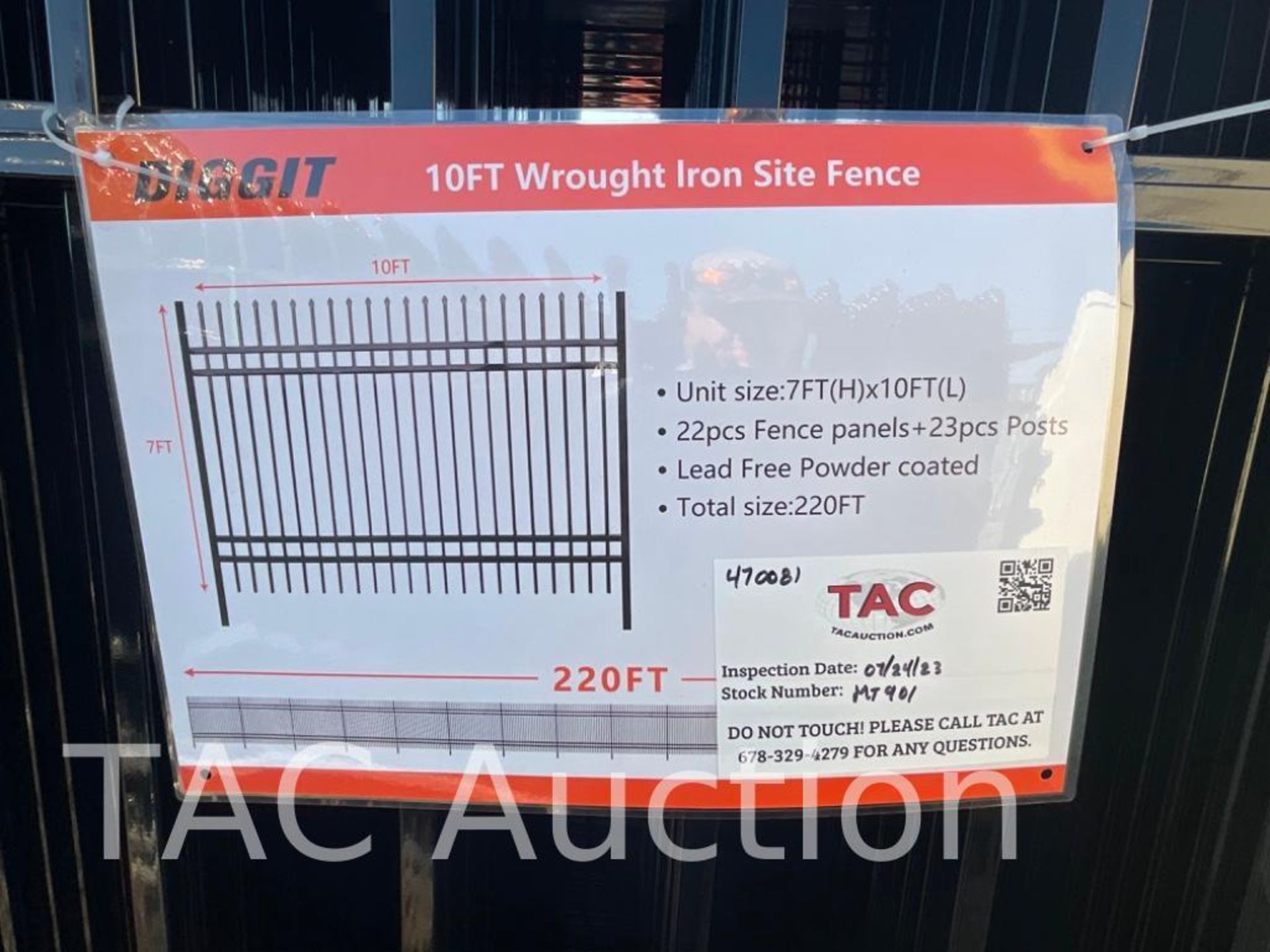New Powder Coated Wrought Iron Fencing - Image 3 of 5