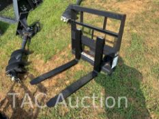 New 2023 Wolverine Mini Skid Steer Pallet Fork Attachment