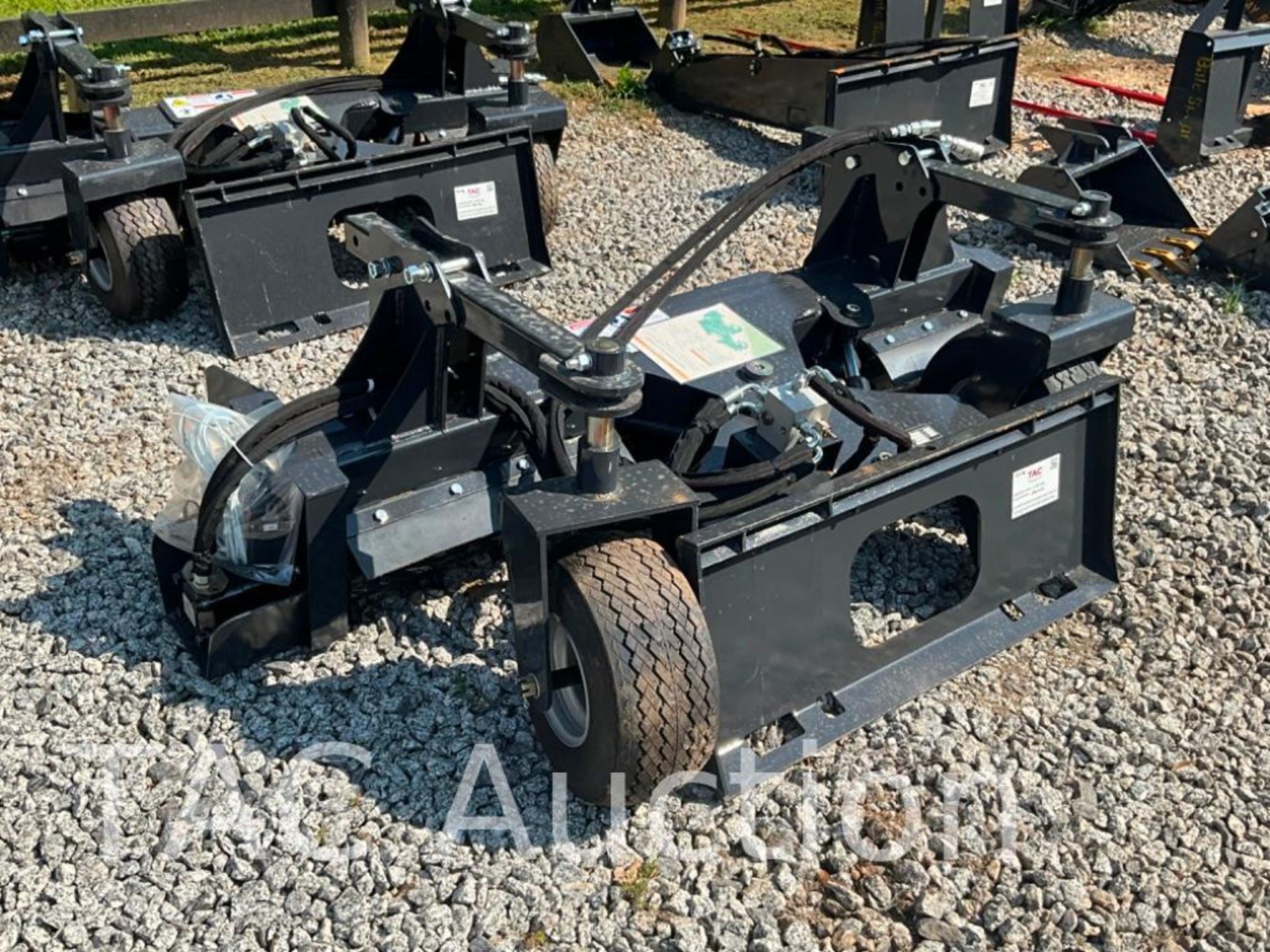 New 2023 LANDHONOR 72in Power Rake Skid Steer Attachment - Image 2 of 6