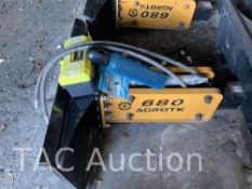 2022 AGROTK 680 Hydraulic Concrete Breaker Attachment