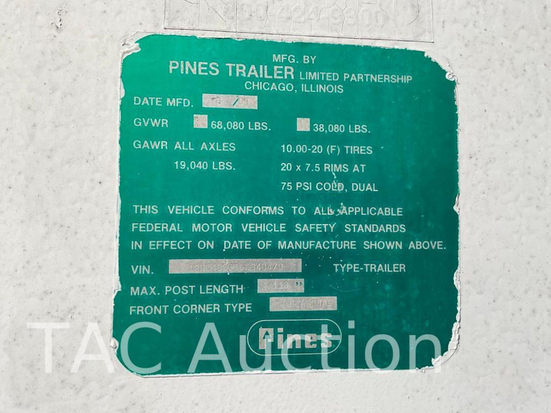 1997 Pines 53ft Dry Van Trailer - Image 32 of 33