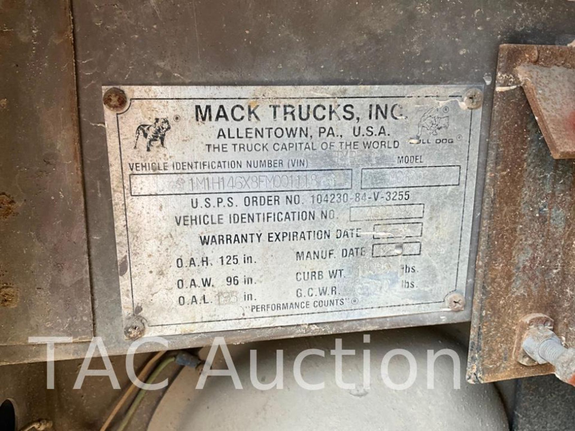 1985 Mack MC686P Flatbed Truck - Image 36 of 36