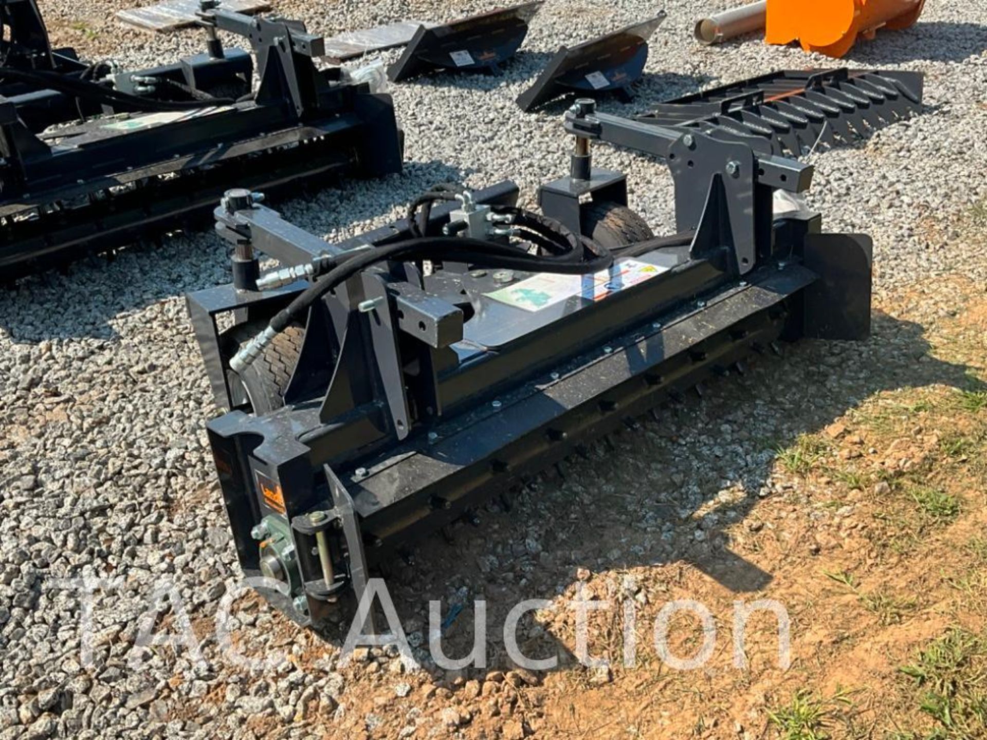 New 2023 LANDHONOR 72in Power Rake Skid Steer Attachment