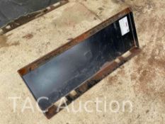 Single Gusset Hitch Plate For Skid-Steer