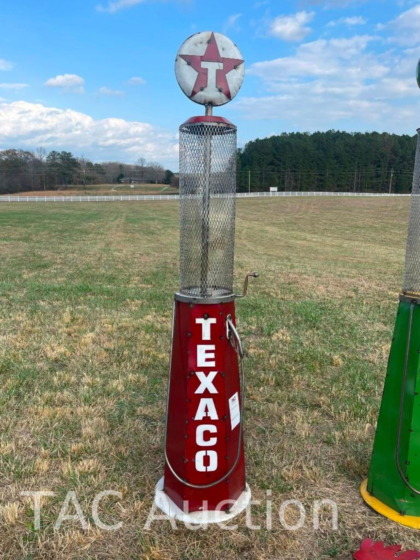 Metal Texaco Gas Pump Yard Art