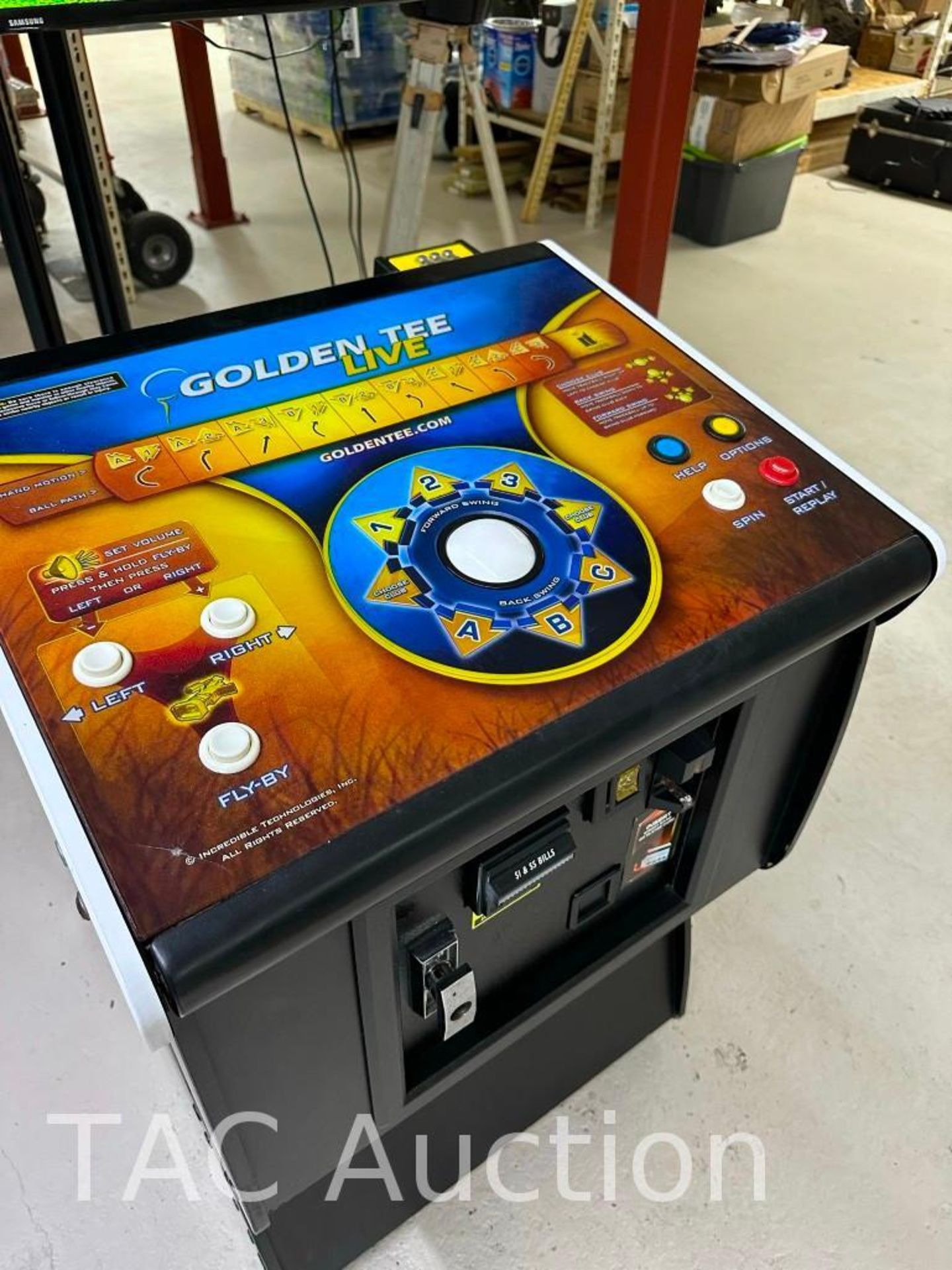 2021 Golden Tee Live Arcade Game W/ 55in TV - Image 5 of 17