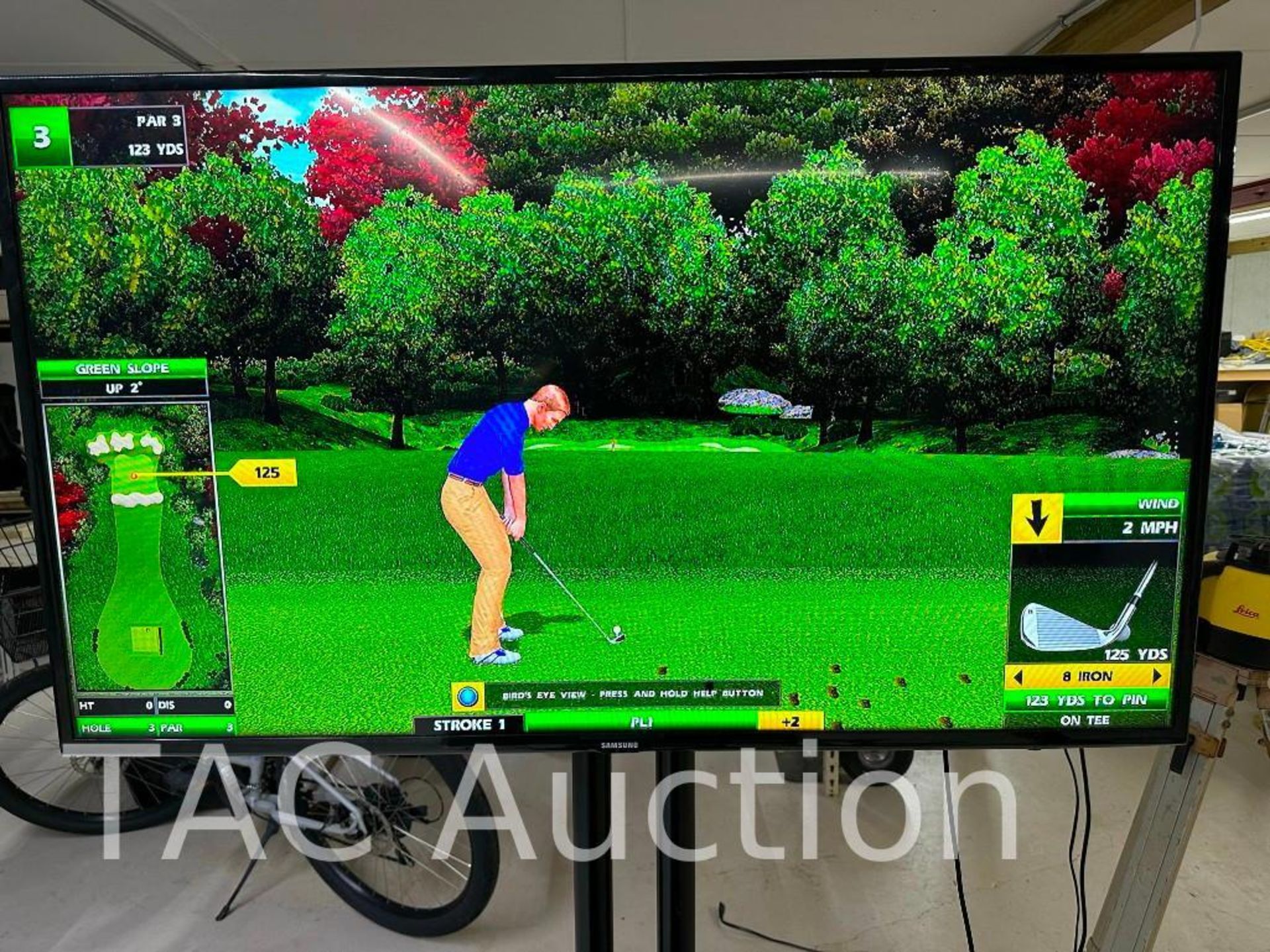 2021 Golden Tee Live Arcade Game W/ 55in TV - Image 9 of 17