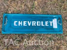 Blue Chevrolet Tailgate Sign