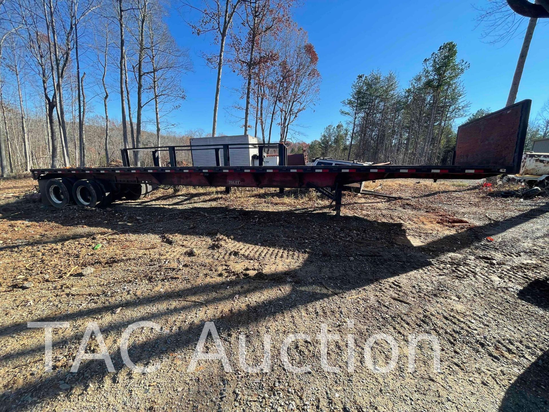 1986 Utility 45ft Flatbed Trailer