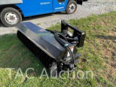 New 2023 Wolverine 86in Skid Steer Industrial Angle Broom Attachment