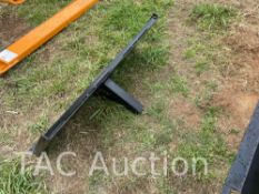 Single Gusset Hitch Plate For Skid-Steer