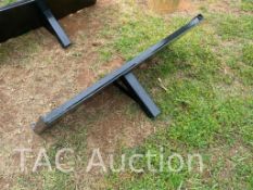 Single Gusset Hitch Plate For Skid-Steer