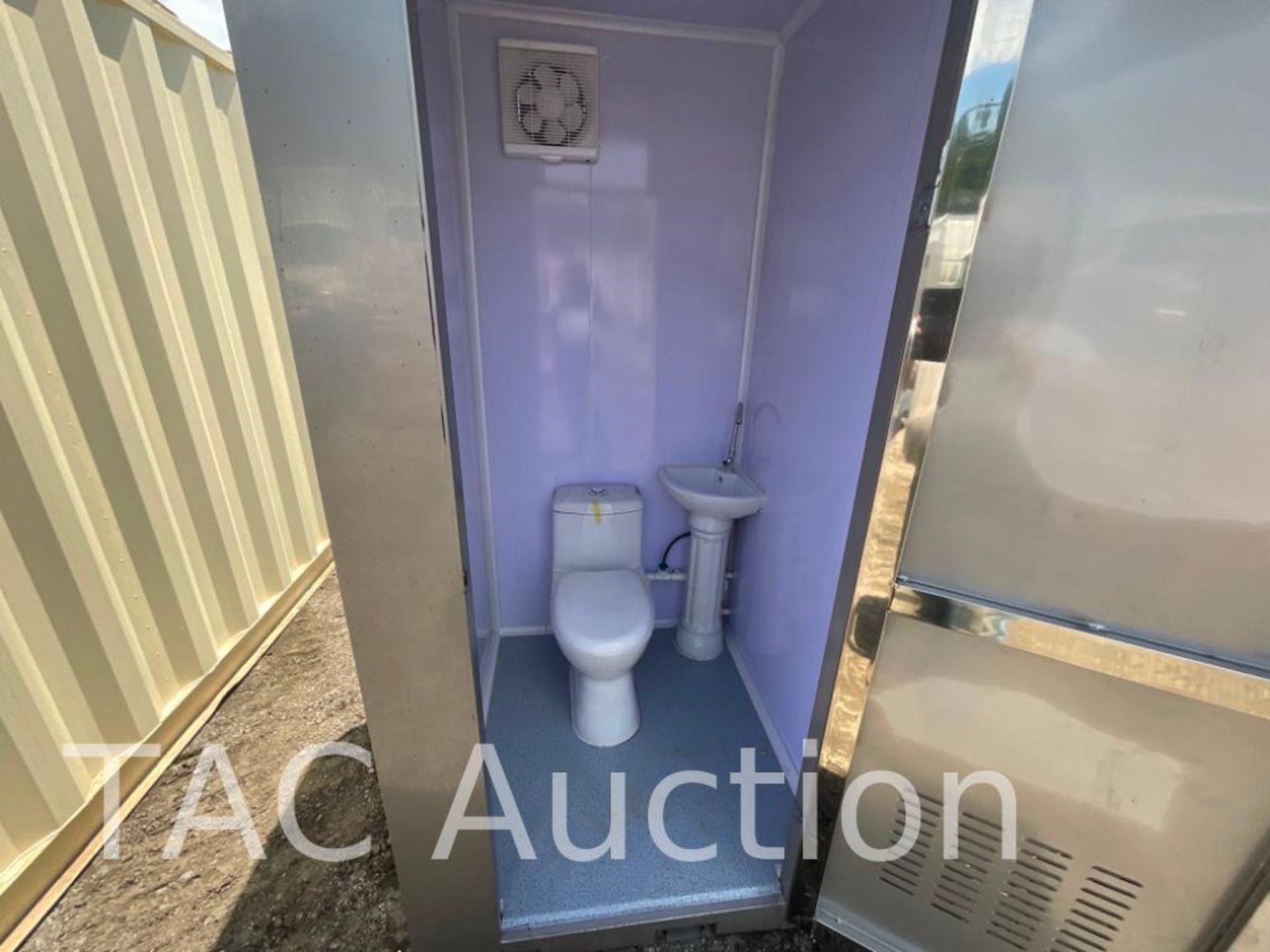 New Double Stall Unisex Porta Potty W/ Sink - Image 7 of 11