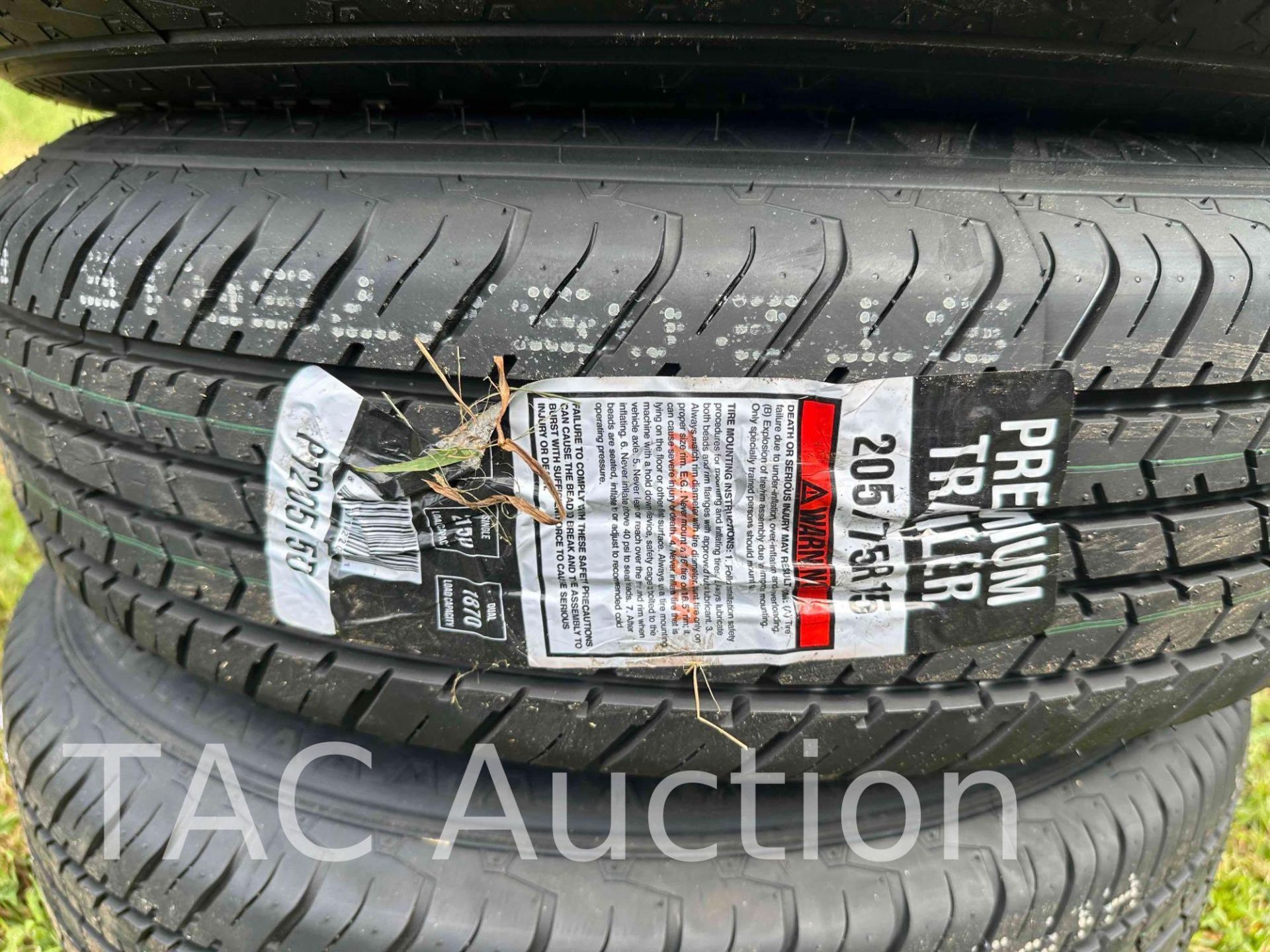 (5) New TaskMaster Premium Trailer Tires ST205/75R15 - Image 3 of 5