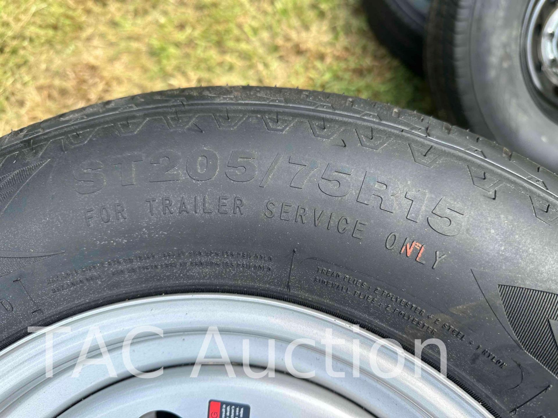 (5) New TaskMaster Premium Trailer Tires ST205/75R15 - Image 5 of 5