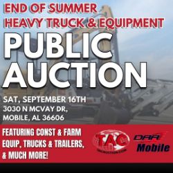 End of Summer Heavy Truck and Equipment Auction - September 16th