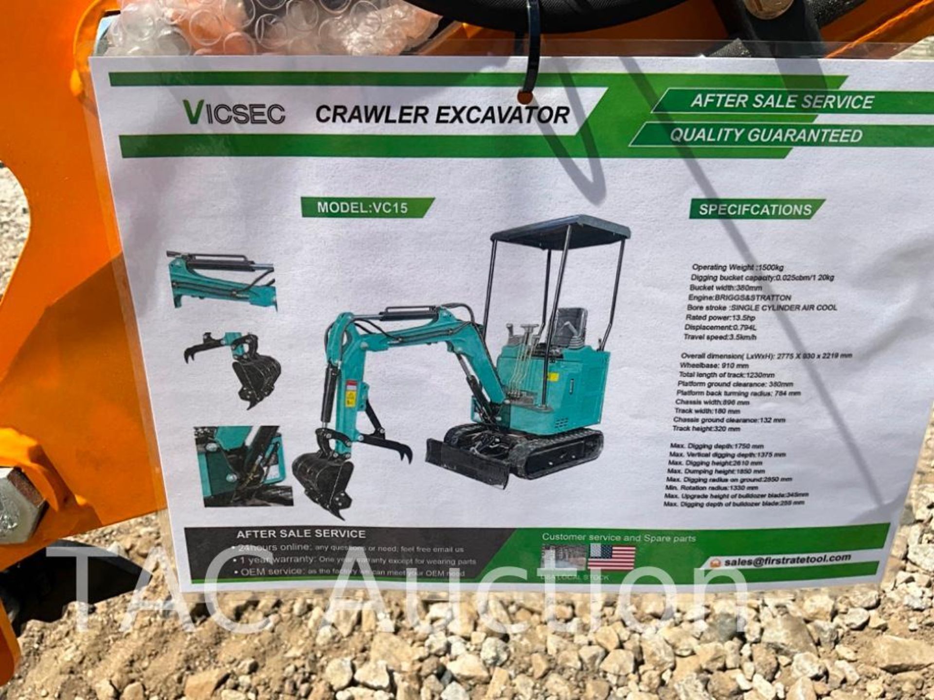 New 2023 VICSEC Crawler Mini Excavator - Image 18 of 18